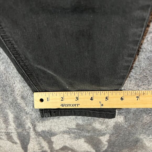 Free People Jeans Womens 29 Black Skinny Tapered Denim Comfort Stretch - Picture 6 of 8